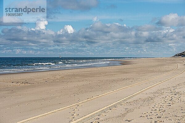 Nordseeküste vor Westerland auf der Insel Sylt