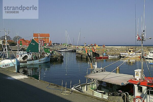 Der Hafen von Svaneke auf Bornholm