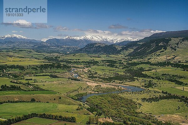 Panoramablick auf das Tal im chilenischen Coyhaique