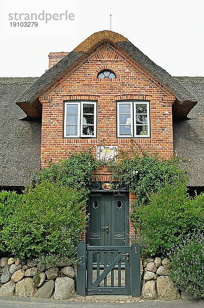 Reetdachhaus auf der Nordseeinsel Sylt