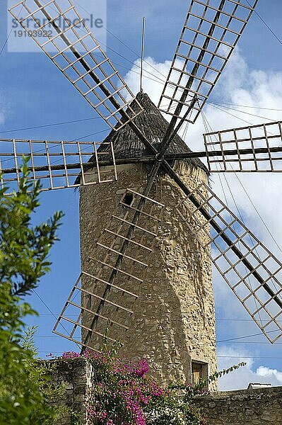 Windmühle in Pollenca auf Mallorca in Spanien