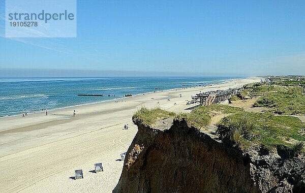 Nordseeküste auf Sylt bei Kampen