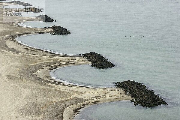 Uferschutz im Kattegat bei Skagen  Dänemark  Europa