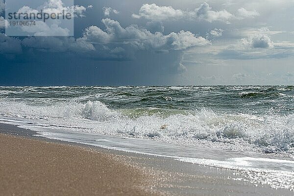 Brandung an der Nordsee Küste