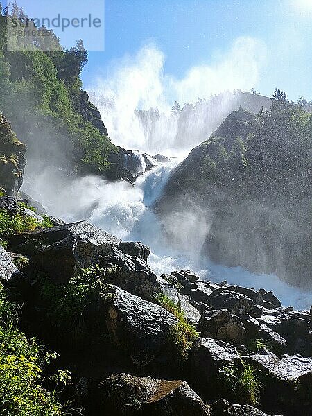 Latefoss  Norwegen  Europa