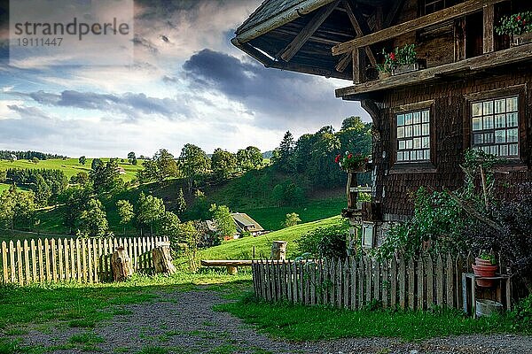 Bauernmuseum Schniederlihof  typisches Schauinslandhaus  erbaut 1593  Hofsgrund  Oberried  Schauinsland  Schwarzwald  Baden-Württemberg  Deutschland  Europa