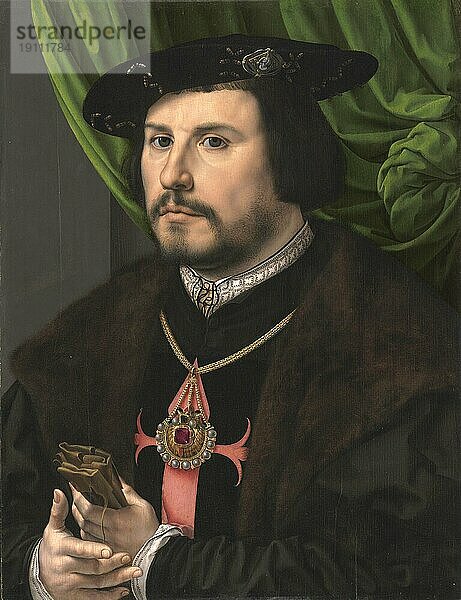 Francisco de los Cobos y Molina (um 1475-85 bis 10. Mai 1547) war unter Karl V. als Staatssekretär verantwortlich für die Politik in Spanien  in Übersee und in Italien  Gemälde von Jan Gossaert  Historisch  digital restaurierte Reproduktion von einer Vorlage aus der damaligen Zeit