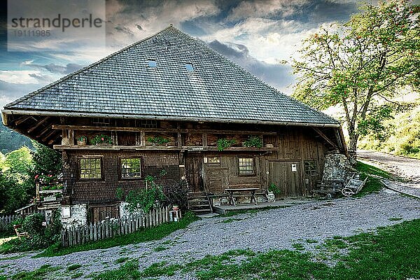 Bauernmuseum Schniederlihof  typisches Schauinslandhaus  erbaut 1593  Hofsgrund  Oberried  Schauinsland  Schwarzwald  Baden-Württemberg  Deutschland  Europa