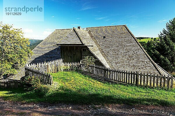 Bauernmuseum Schniederlihof  typisches Schauinslandhaus  erbaut 1593  Hofsgrund  Oberried  Schauinsland  Schwarzwald  Baden-Württemberg  Deutschland  Europa