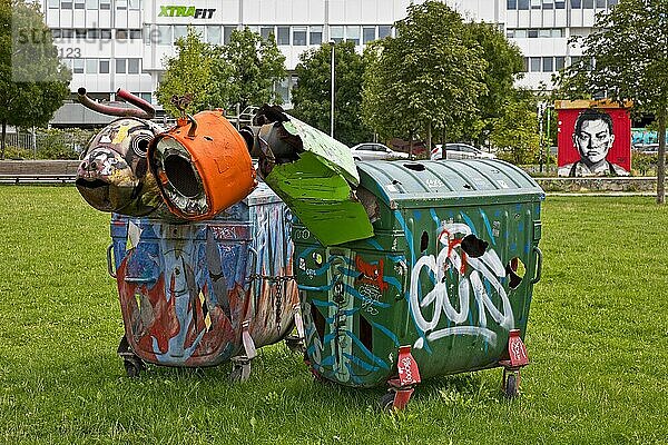 Subkultur als Alternative zur traditionellen Hochkultur der Landeshauptstadt Wiesbaden  Kulturpark am Schlachthof  Hessen  Deutschland  Europa