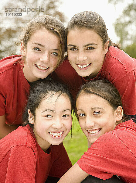 Mädchen-Sportmannschaft