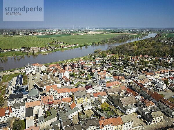 Innenstad von Riesa an der Elbe