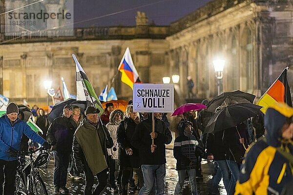 Demo rechter Kräfte in Dresden