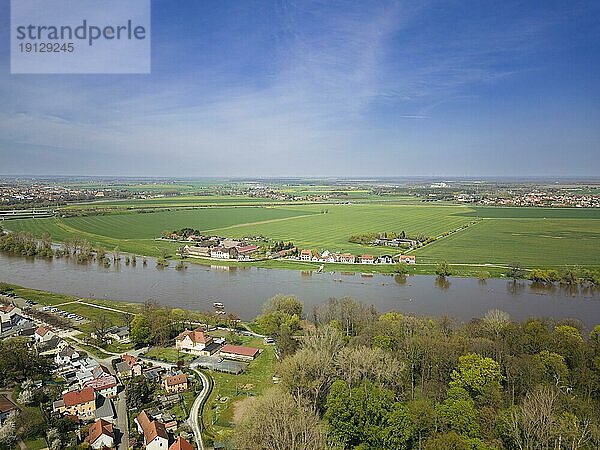 Innenstad von Riesa an der Elbe