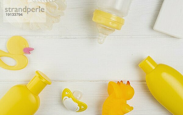 Draufsicht Baby Shower Essentials