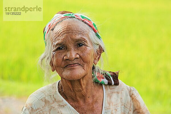 Alte Frau  Portrait  Lombok  Indonesien  Südostasien  Asien