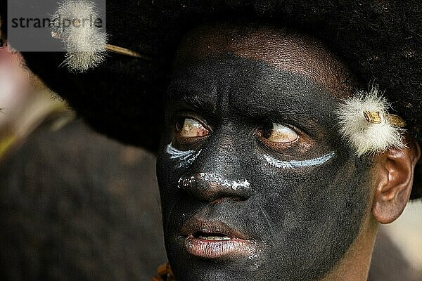 Tänzer in Kriegsbemalung  Sing Sing  Festival  Mount Hagen  Papua Neu-Guinea