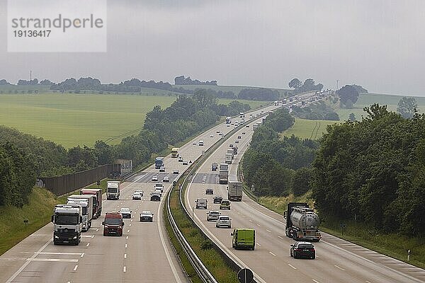 Autobahn A4 bei Wilsdruff  durch zahllose Baustellen ein Unfallschwerpunkt