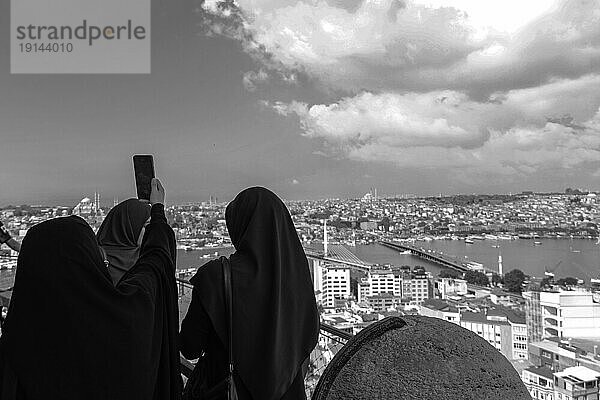 Türkei  Istanbul  Stadtbild vom Galataturm