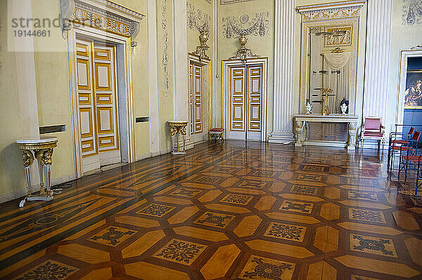 Europa. Italien  Ligurien  Genua. Königspalast  Palazzo Reale oder Palazzo Stefano Balbi UNESCO-Weltkulturerbe. Tanzsaal