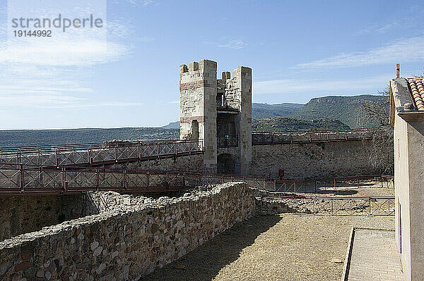 Europe  Italy  Sardinia  Oristano  Bosa  medieval Malaspina castle