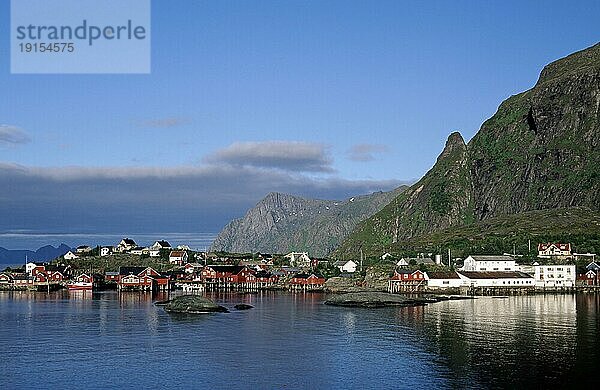 Fischerdorf Å in der Gemeinde Moskenes im Bezirk Nordland  Lofoten  Norwegen  Europa