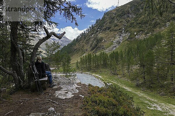 Bergpanorama  gewässer  wasserfall  Osttirol  Matrei