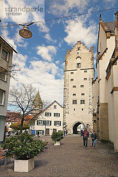 Frauentor  ehemals Niederes Tor  Stadttor Richtung Ulm  historische Altstadt  Ravensburg  Baden-Württemberg