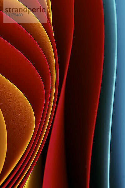Smooth 3D curvy abstract background