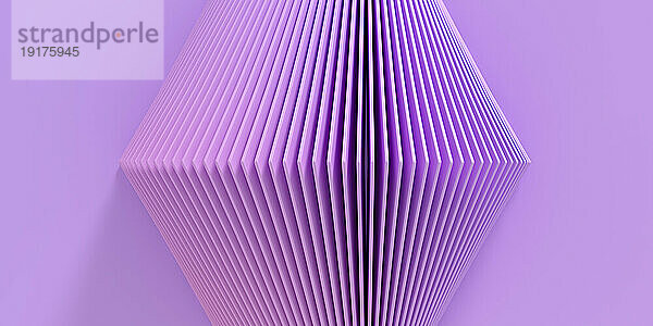 Geometrisches Formmuster vor violettem Hintergrund
