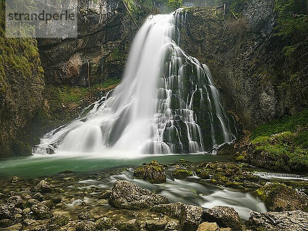 Gollinger Wasserfall  Langzeitbelichtung  Golling  Tennengau  Land Salzburg  Österreich  Europa