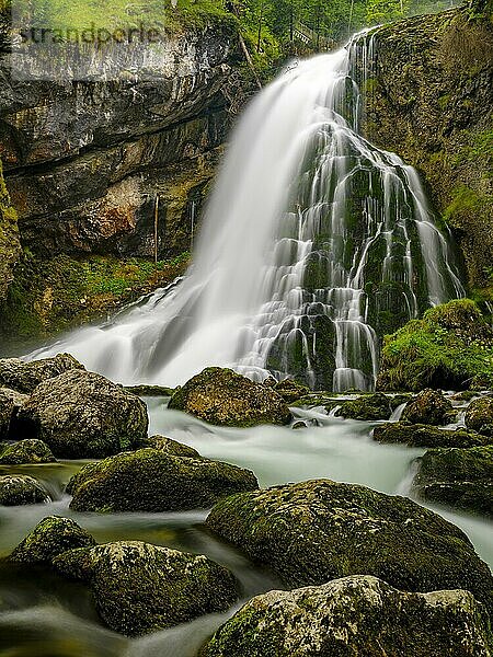 Gollinger Wasserfall  Langzeitbelichtung  Golling  Tennengau  Land Salzburg  Österreich  Europa