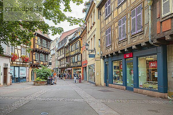 Rue des Tetes von Colmar in Elsass  Frankreich  Europa