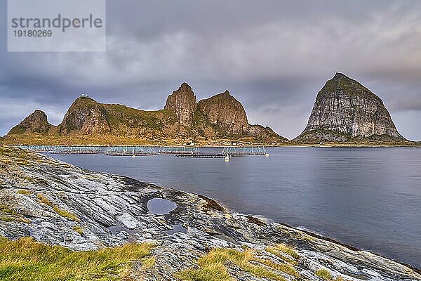 Insel Træna  Traena  Sanna  Helgelandküste  Nordland  Norwegen  Europa