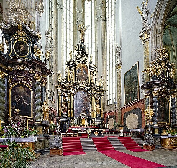 Kirche der Jungfrau Maria vor dem Teyn  auch Teynkirche  Innenaufnahme  Prag  Tschechische Republik  Europa