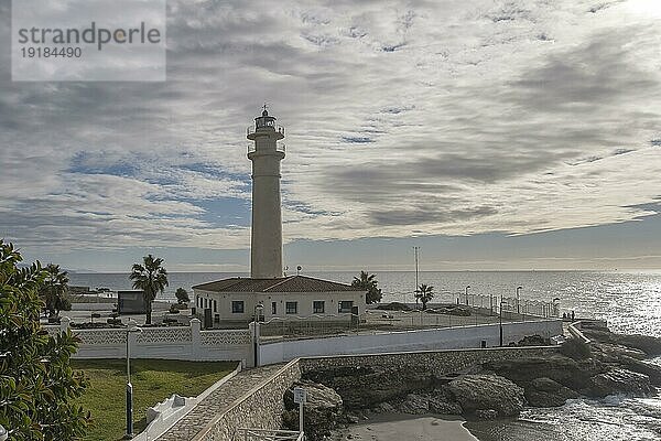 Faro de Torrox  Torrox Costa  Provinz Malaga  Costa de Sol  Andalusien  Spanien  Europa