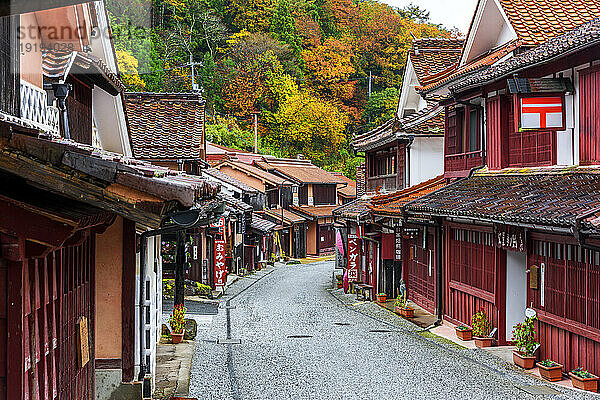 Traditionelle Stadt  Präfektur Okayama  Japan