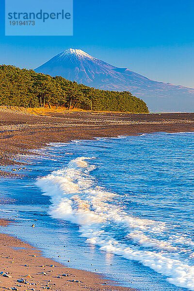 Schöne Aussicht auf den Berg Fuji  Präfektur Shizuoka  Japan