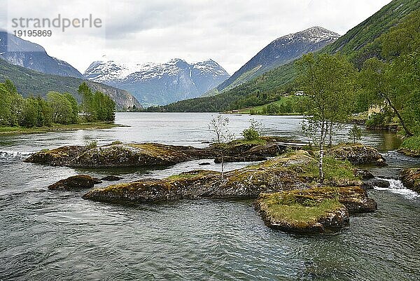 Landschaft bei Stryn in Norwegen