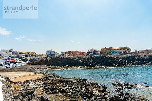 Die Touristenstadt El Cotillo im Norden der Insel Fuerteventura  Kanarische Inseln. Spanien