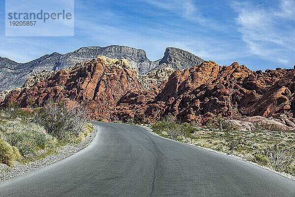 USA  Nevada  Las Vegas  Rundstraße durch das Red Rock Canyon National Conservation Area