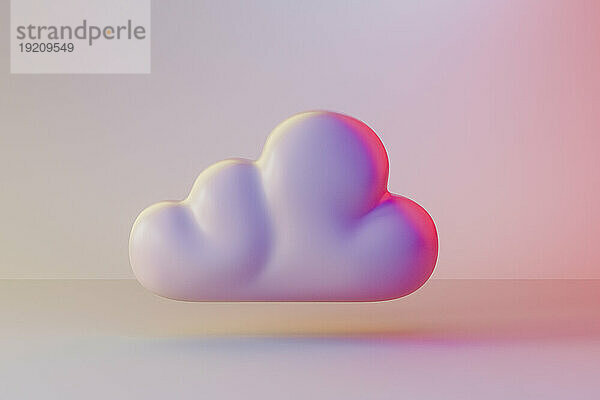 3D-Rendering einer einfachen Wolke