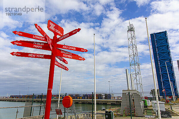 Europa  Belgien  Westflandern  Zeebrugge. Hafen von Brügge-Zeebrügge