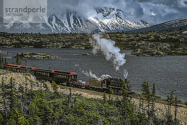 Schmalspurbahn White Pass und Yukon Route; Klondike  Alaska  Vereinigte Staaten von Amerika