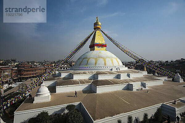 Boudhanath-Stupa in Kathmandu; Kathmandu  Nepal
