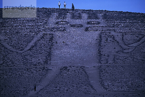 Atacama Giant  eine 282 Fuß hohe Geoglyphe  im Cerro Unita der Atacama-Wüste; Chile
