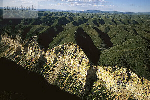 Aerial view of the Roan Plateau in Colorado  USA; Rifle  Colorado  United States of America