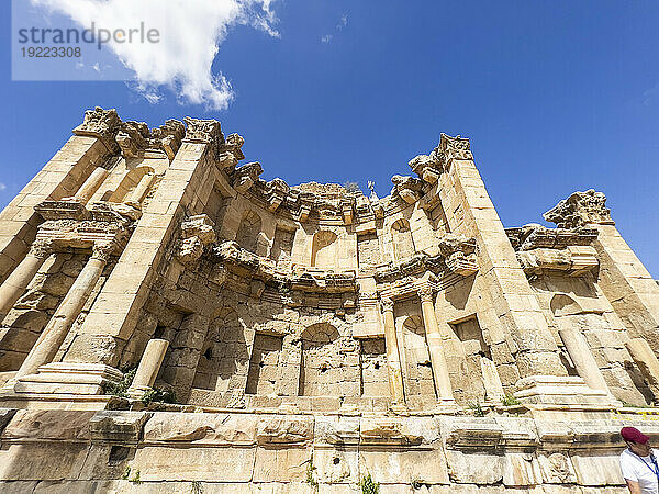 Das Nymphäum in der antiken Stadt Jerash  vermutlich 331 v. Chr. von Alexander dem Großen  Jerash  Jordanien  Naher Osten gegründet