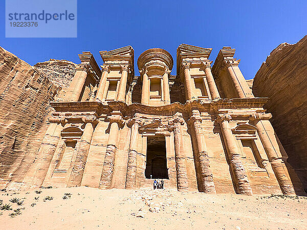 Das Petra-Kloster (Al Dayr)  der Archäologische Park Petra  UNESCO-Weltkulturerbe  eines der neuen sieben Weltwunder  Petra  Jordanien  Naher Osten