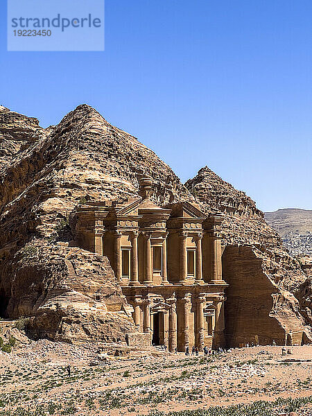 Das Petra-Kloster (Al Dayr)  der Archäologische Park Petra  UNESCO-Weltkulturerbe  eines der neuen sieben Weltwunder  Petra  Jordanien  Naher Osten